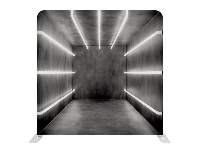 Bakod Luminous Corridor Pillow-case Cover Tension Fabric Display Backdrop w/ 8ftx8ft Frame