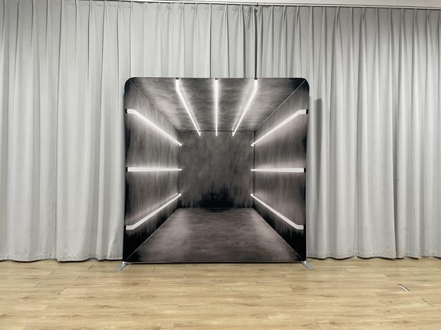 Bakod Luminous Corridor Pillow-case Cover Tension Fabric Display Backdrop 8ftx8ft