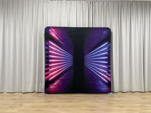 Bakod Neon Corridor Pillow-case Cover Tension Fabric Display Backdrop 8ftx8ft