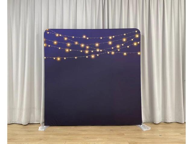 Bakod String Lights Pillow-case Cover Tension Fabric Display Backdrop w/ 8ftx8ft Frame