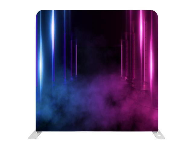 Bakod Neon Smoke Pillow-case Cover Tension Fabric Display Backdrop w/ 8ftx8ft Frame