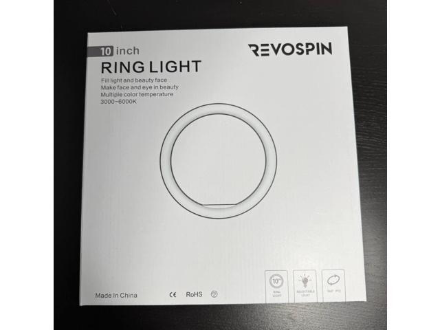 BAKOD 10' LED Ring Light - Adjustable 3000-6000K Color Temperature - White Soft & Warm Light for Perfect Illumination, Selfie, Live Streaming,...