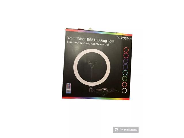 BAKOD 13' RGB 360 Ring Light by Revospin Ideal for Photobooths & Selfies with Adjustable Color Settings