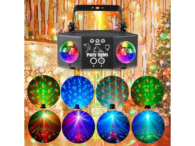 BAKOD Double Magic Disco Ball Light Sound Activated LED Party Light for Parties, DJ events, Clubs, Home, Disco, Bar