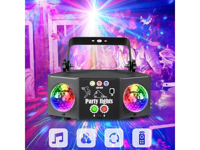 BAKOD Double Magic Disco Ball Light Sound Activated LED Party Light for Parties, DJ events, Clubs, Home, Disco, Bar