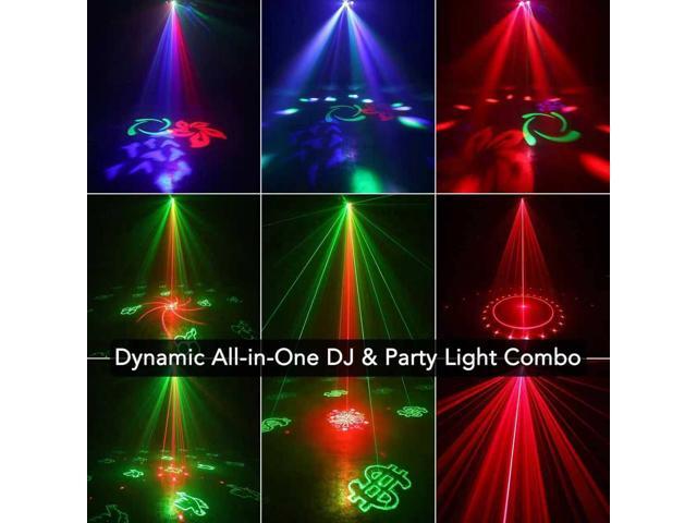 BAKOD 7-in-1 World Window Party Light LED + Laser + GOBO DJ Light with Sound & DMX Control for DJ, Disco, Party, Club, Bar, Parties
