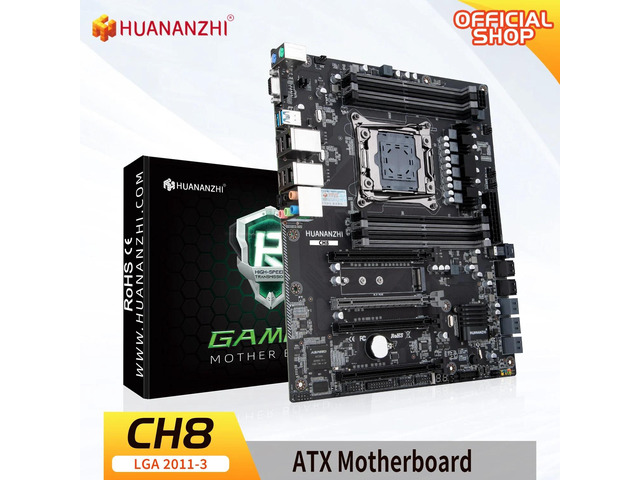 HUANANZHI X99 CH8 LGA 2011-3 X99 Motherboard support E5 2640 2666 2670 2696 2678 V3 V4 DDR4 RECC NON-ECC memory NVME