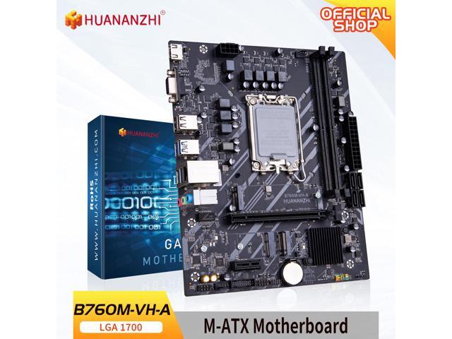 HUANANZHI B760M VH A M-ATX DDR4 Motherboard Support 12 13 Gen(LGA 1700 CPU 12100F/12400F/12490F/12600F/12700F/13600F)