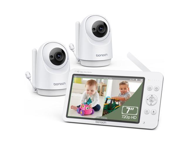 Photos - Surveillance Camera bonoch Baby Monitor with 2 Cameras 7' 720P HD LCD Split Screen Video Audio