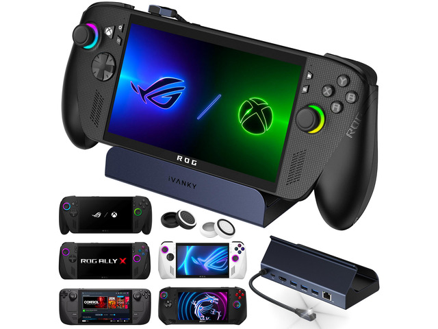 iVANKY 8-in-1 Docking Station for ROG Ally X/Valve Steam Deck OLED/Lenovo Legion Go/MSI Claw, ROG Alloy/Stream Deck Dock Hub with HDMI 4K@60Hz,...