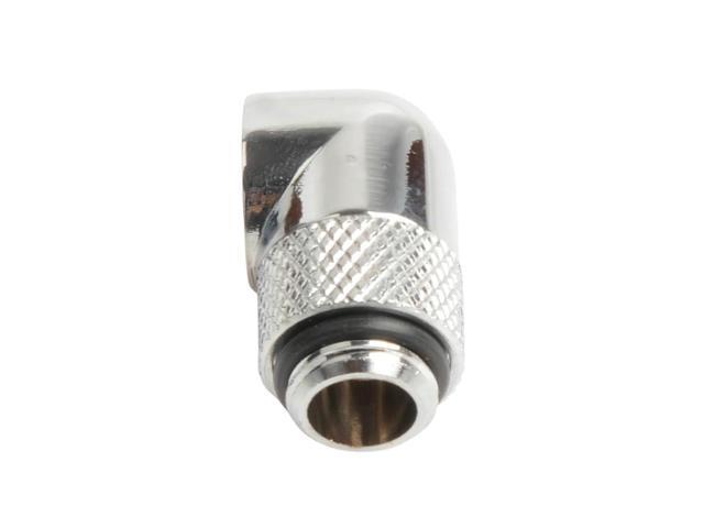 dracaena. io 12 pack G1/4' thread Male to Female Extender Fitting, 90° Rotary Fitting Adapter Connector for Computer Water Cooling System, Silver