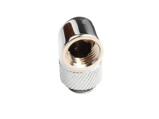 dracaena. io 12 pack G1/4' thread Male to Female Extender Fitting, 90° Rotary Fitting Adapter Connector for Computer Water Cooling System, Silver