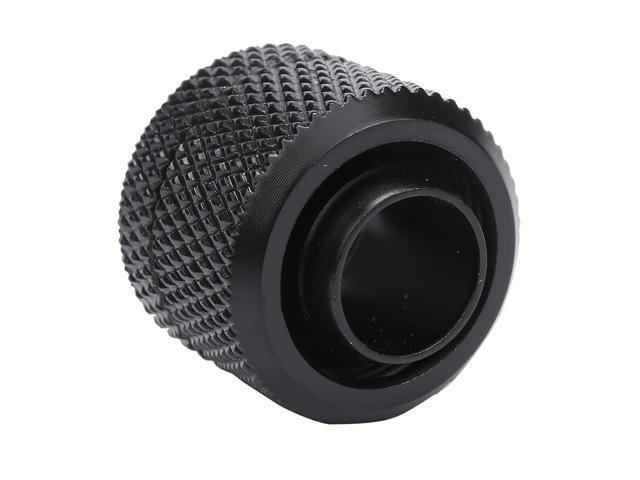 dracaena. io 2 Pack G1/4' to 3/8' ID, 5/8' OD Compression Fitting for Soft Tubing, Black, 0.9' Length, Desktop Computer Water Cooling System Fitting