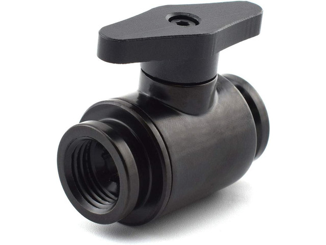 Dracaena. io G1/4'' Internal Thread Water Cooling Valve, Brass Body Valve with Aluminium Handle, Pumping Fittings for PC, Shut Off Valve with Full...
