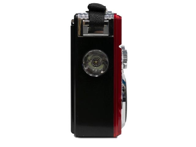 Dolphin SP-411BT Retro Bluetooth Radio with AM/FM/SW Rechargeable Battery USB SD AUX Telescoping Antenna Leather Handle–Speaker with Vintage Design Black - image 5