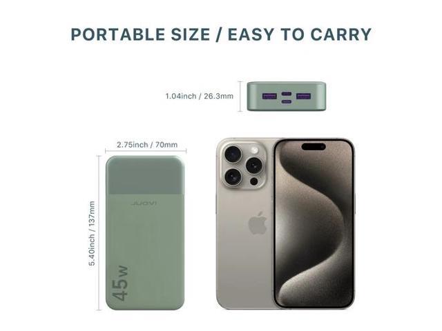 20000mAh Portable Power Bank 45W PD Charging External Battery Charger For Phone