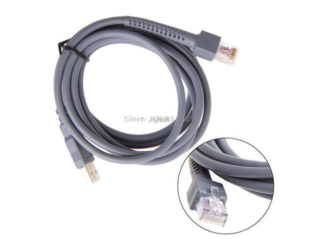 2M Barcode Scanner USB Cable LS1203 LS2208 LS4208 LS3008 CBA-U01-S07ZAR