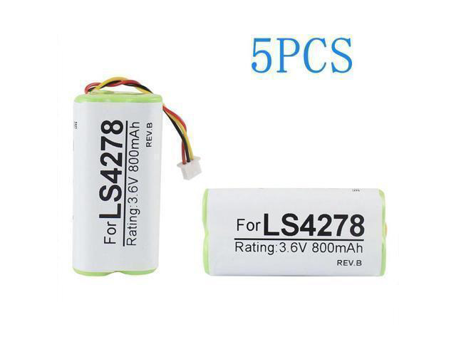5PCS Ni-MH Battery for LS4278 DS4278 DS6878 Scanner 3.6V 800mAh 82-67705-01 Replacement Battery
