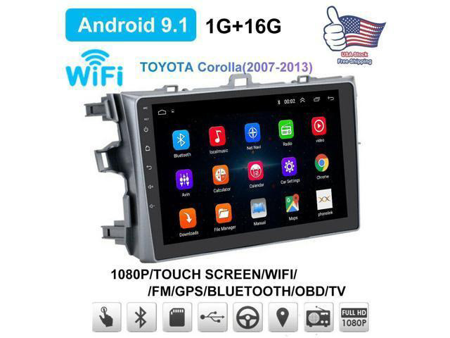 For Toyota Corolla 2006-12 GPS Navigon Android 9.1 Car Stereo Radio w WIFI