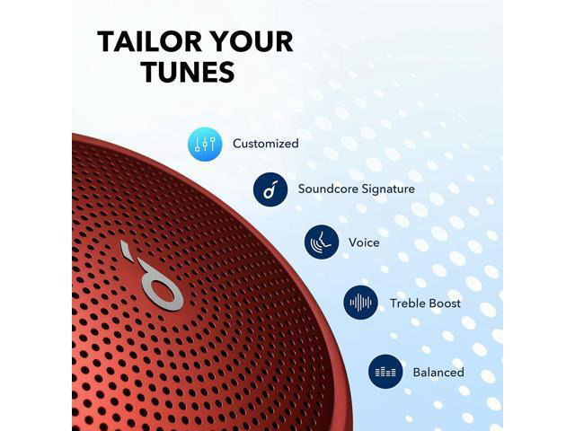 Life P3 Noise Cancelling Earbuds+Mini 3 Portable Bluetooth Speaker-RED