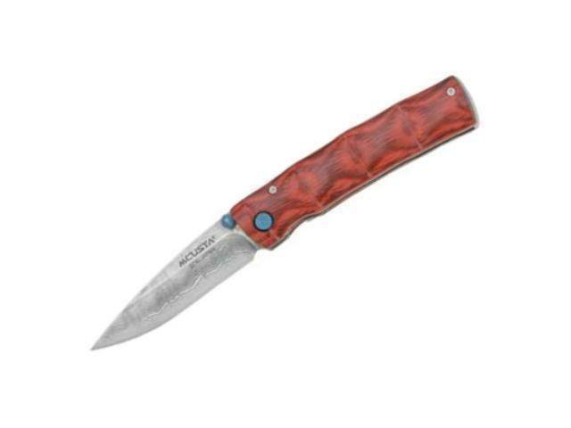MCUSTA Classic Wood-Damascus Take Knife, 3.75in. Closed MCU75D