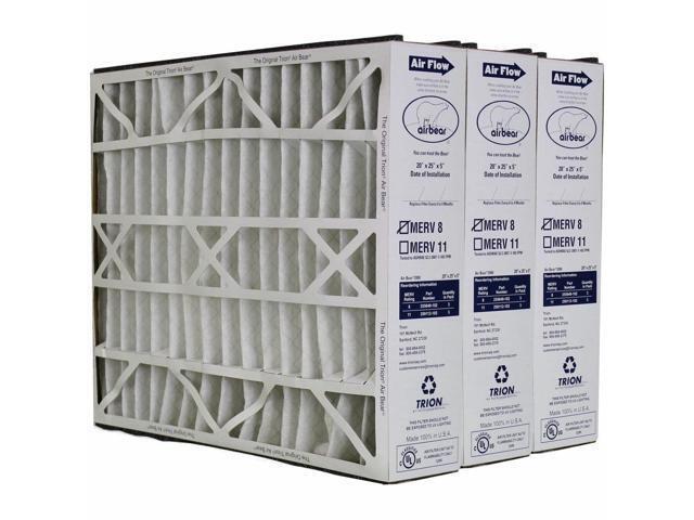 255649-102 Air Bear 20 x 25 x 5 Inch MERV 8 Air Purifier Filter 3 Pack
