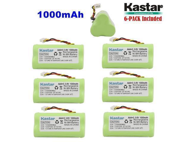 Kastar 6-Pack AAA 3.6V 1000mAh Ni-MH Rechargeable Battery Replacement for 82-67705-01 LS-4278 LS4278-M BTRY-LS42RAAOE-01 DS-6878 Cordless...