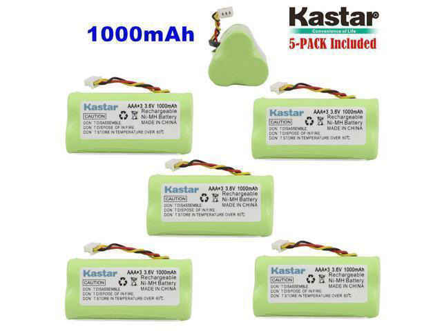 Kastar 5-PACK AAA 3.6V 1000mAh Ni-MH Rechargeable Battery Replacement for 82-67705-01 LS-4278 LS4278-M BTRY-LS42RAAOE-01 DS-6878 Cordless...