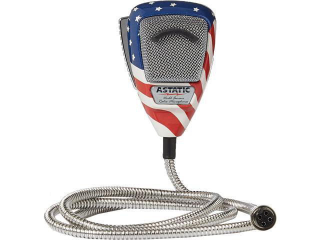 Good Product Outlet 302-10309 Stars N' Stripes Noise Canceling 4-Pin CB Microphone