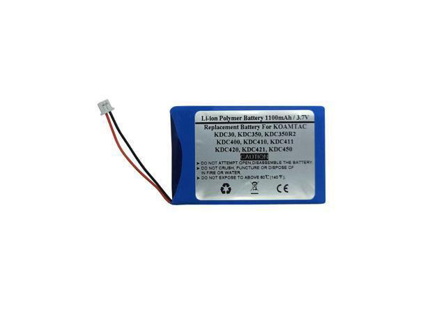 3.7V 1100mAh Replacement Battery for KOAMTAC Barcode Scanner KDC30, KDC350, KDC350R2, KDC400, KDC410, KDC411, KDC420, KDC421, KDC450,Part No.:...