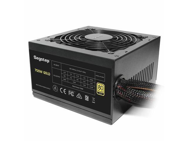 700W Gaming Power Supply 80 Plus Gold Certified PSU w Silent 120mm Fan