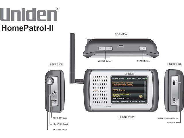 Good Product Outlet HomePatrol-2 Color Touchscreen Simple Program Digital Scanner, TrunkTracker V and S,A,M,E, EmergencyWeather Alert, APCO P25...