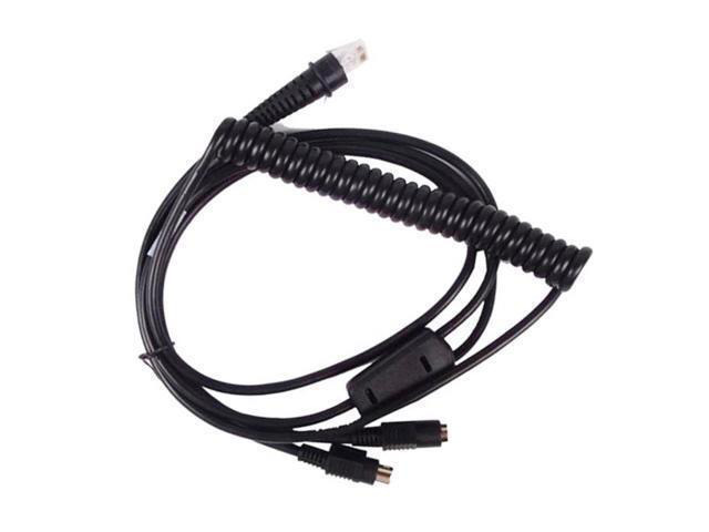 Nuevo Cable de resorte de teclado 5 uds1 lote 3M PS2 para 3800G 4600G 4820G Cable para Escáner de código de barras