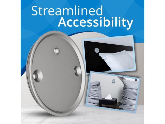 Linxura Wall Mount - Magnetic Holder Smart Device Controller- Wall-Mounted Magnetic Dock with 3M Self-Adhesive Tape & Mounting Screws Included -...