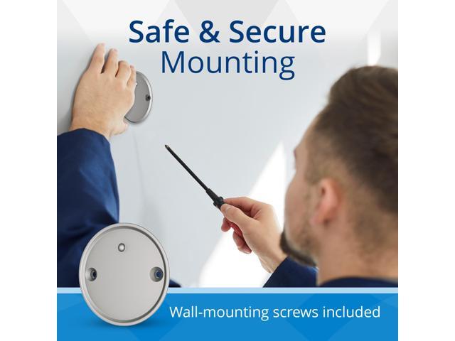 Linxura Wall Mount - Magnetic Holder Smart Device Controller- Wall-Mounted Magnetic Dock with 3M Self-Adhesive Tape & Mounting Screws Included -...