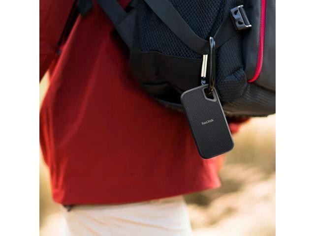SanDisk 1TB Extreme Portable SSD - Up to 1050MB/s, USB-C, USB 3.2 Gen 2, IP65 Water and Dust Resistance, Updated Firmware - SDSSDE52-1T00-AC46