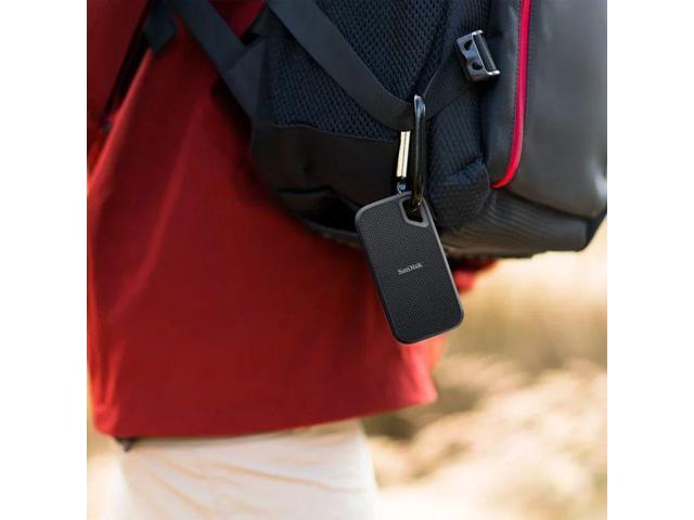 SanDisk 2TB Extreme Portable SSD - Up to 1050MB/s, USB-C, USB 3.2 Gen 2, IP65 Water and Dust Resistance, Updated Firmware - SDSSDE52-2T00-AC46