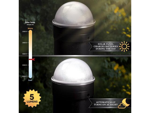Classy Caps Black Chainlink Summit Solar Post Cap - 2 Pack