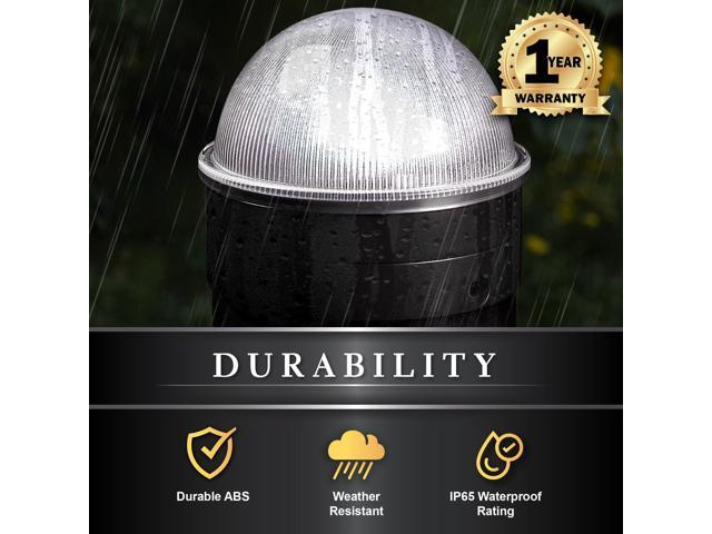 Classy Caps Black Chainlink Summit Solar Post Cap - 2 Pack