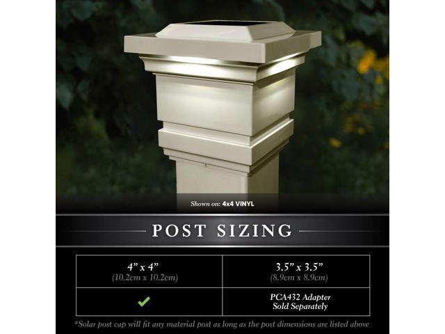Classy Caps 4X4 Tan PVC Classy Solar Post Cap - 2 Pack