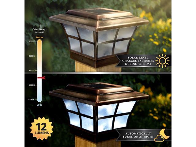 Classy Caps 4X4 Copper Plated Prestige Solar Post Cap