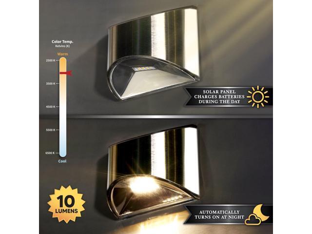 Classy Caps Stainless Steel Deck & Wall Light - 2 Pack