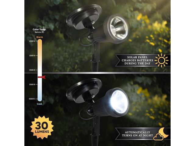 Classy Caps High Performance Solar Spotlight - 2 Pack