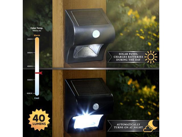 Classy Caps Solar Motion Sensor Deck & Wall Light - 2 Pack