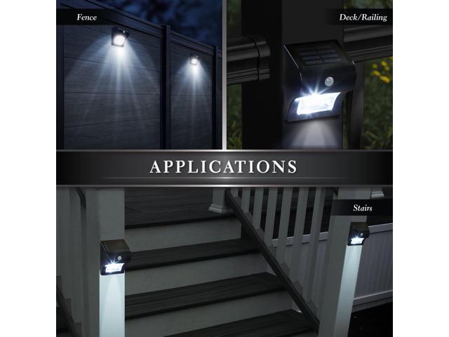 Classy Caps Solar Motion Sensor Deck & Wall Light - 2 Pack
