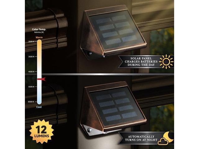 Classy Caps Copper Plated Deck & Wall Light - 2 Pack