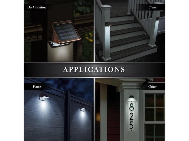 Classy Caps Copper Plated Deck & Wall Light - 2 Pack