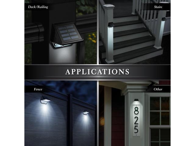 Classy Caps Black Aluminum Deck & Wall Light - 2 Pack