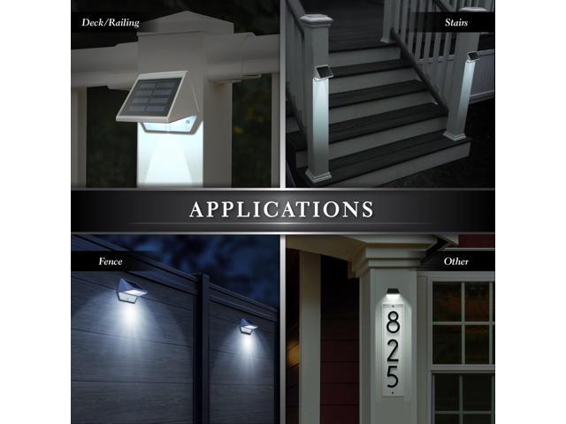 Classy Caps White Aluminum Deck & Wall Light - 2 Pack