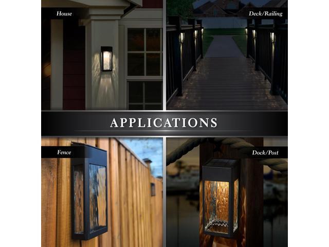 Classy Caps Black Aluminum Lancaster Deck & Wall Light